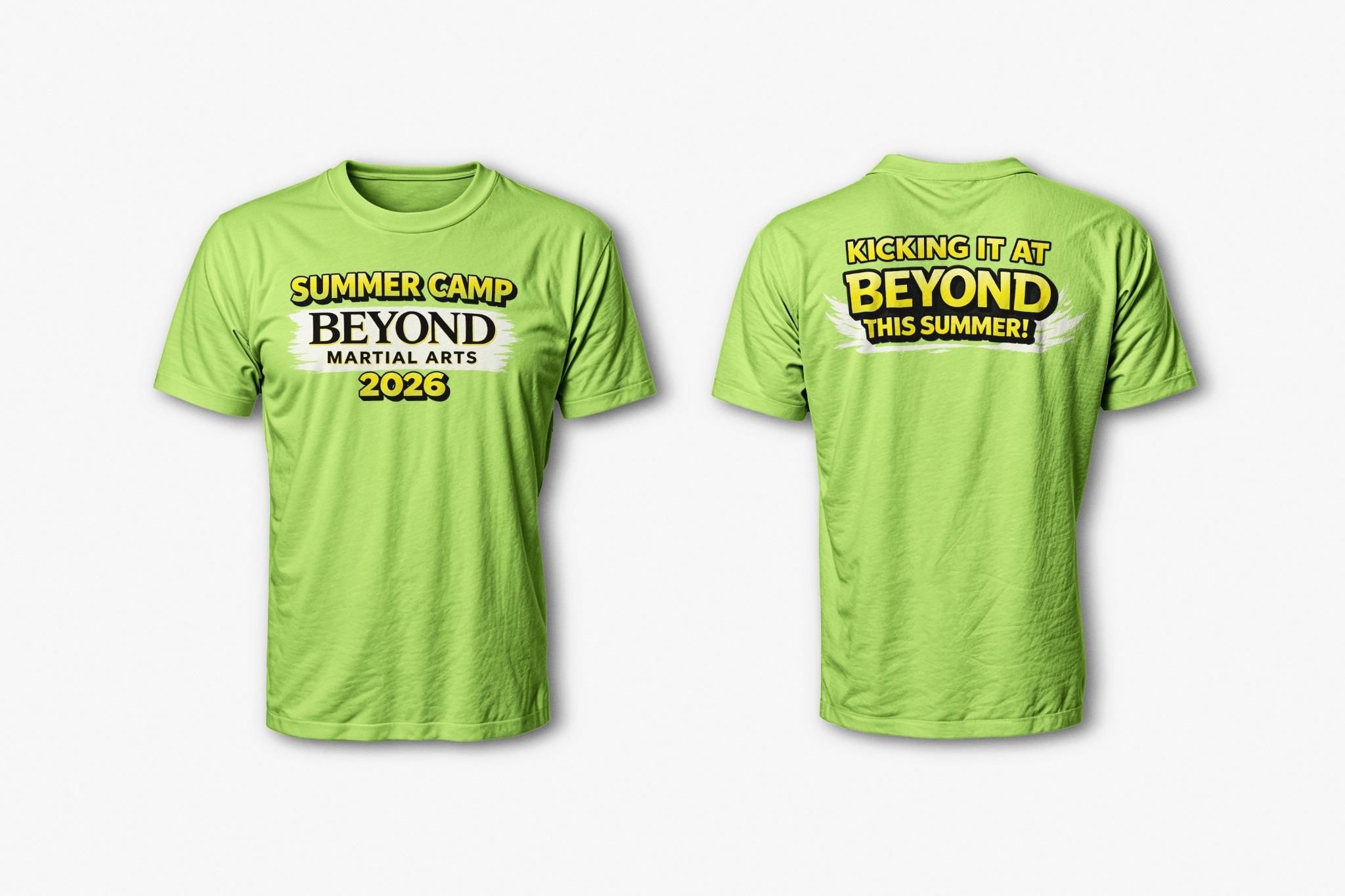 Custom martial arts summer camp shirts